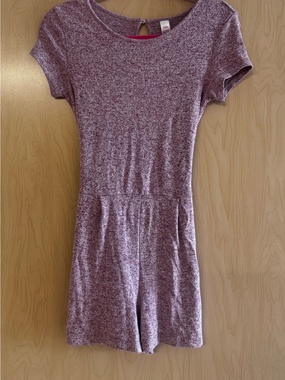 Girls' Purple Heather Romper - Casual Playsuit